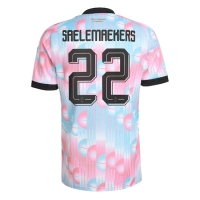 Camiseta Bélgica Alexis Saelemaekers #22 Segunda Equipación Replica Mundial 2026 mangas cortas